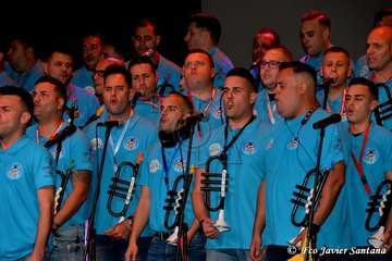 Presentación con éxito de la murga teldense Las Golisnionas (Foto Francisco Javier Santana)